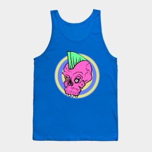 Mohawk skull Tank Top